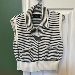 Striped Sleeveless Sweater